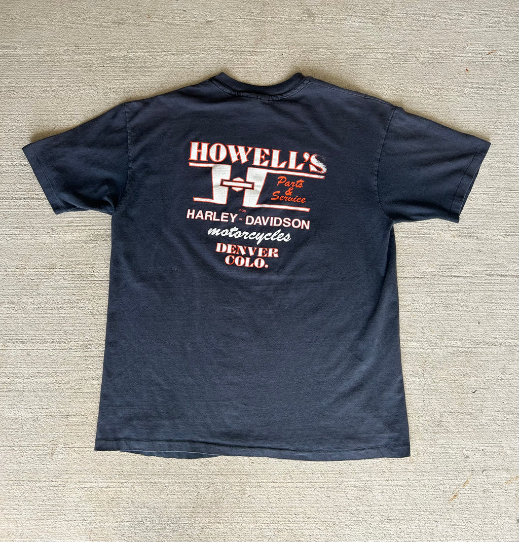 80’s Harley Davidson Flame Ball Tee XL