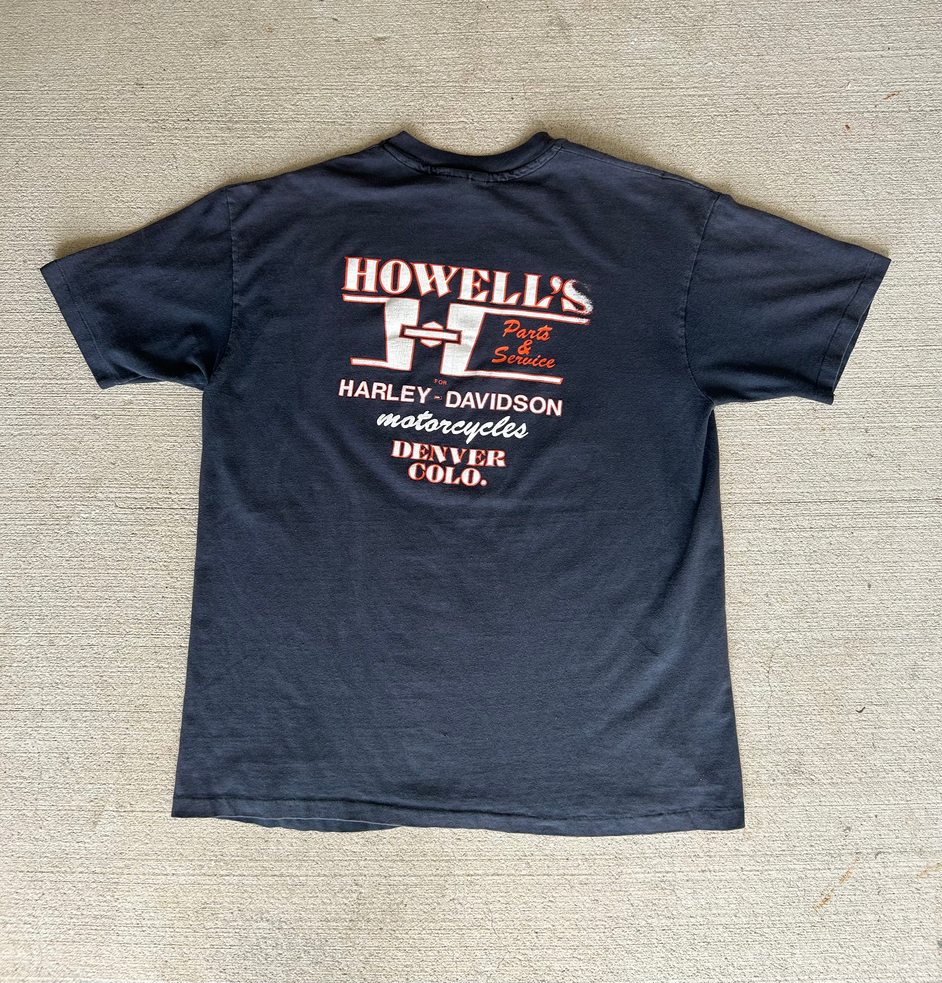 80’s Harley Davidson Flame Ball Tee XL
