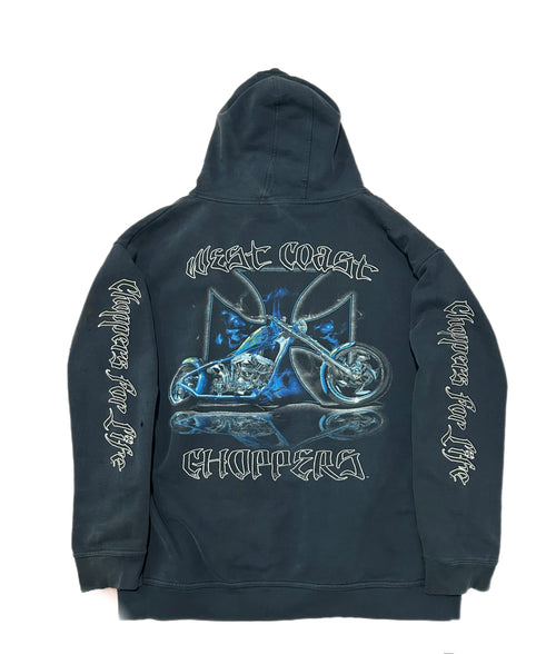 00’s Faded/Distressed West Coast Hoodie XL