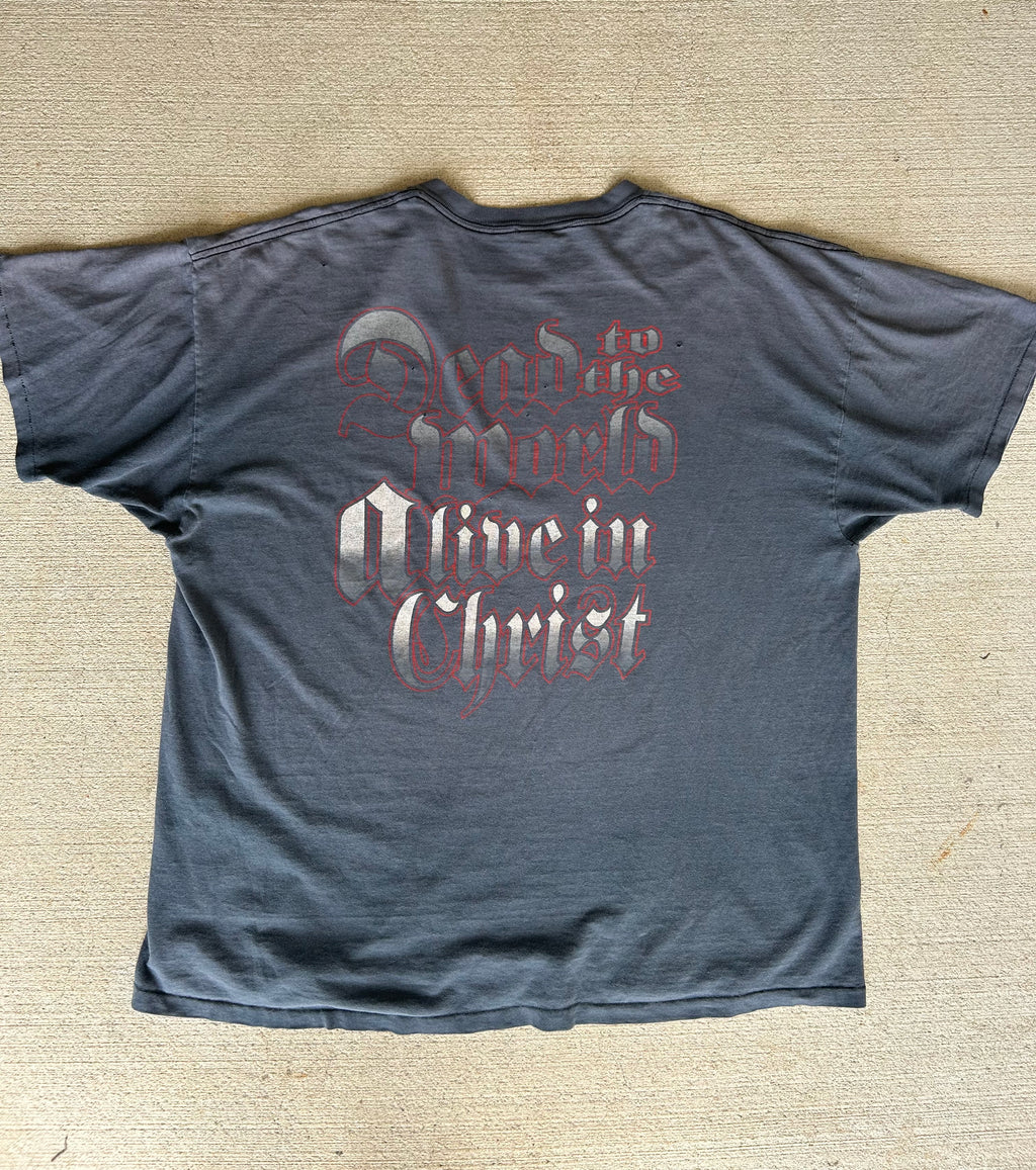 90’s Faded Fear No Evil Jesus Tee XL