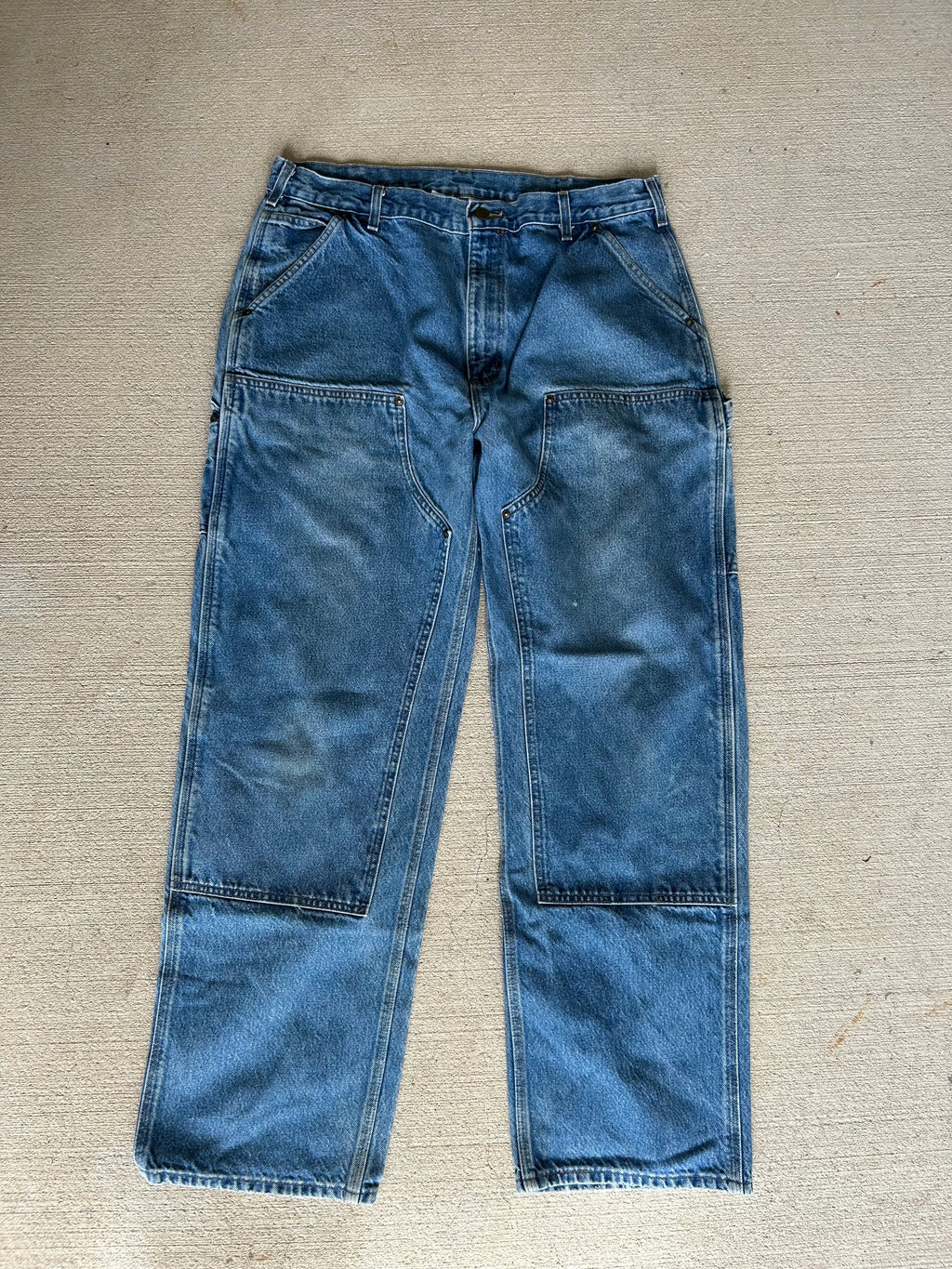 90’s Big Patch Denim Carhartt Double Knees 38x30
