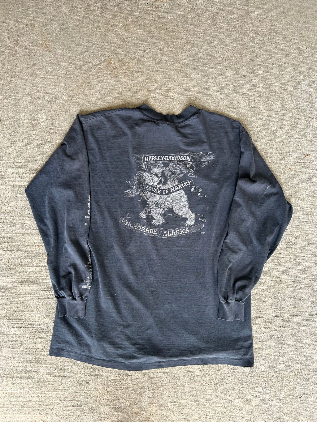 80’s Faded Harley Real Steel Longsleeve XL