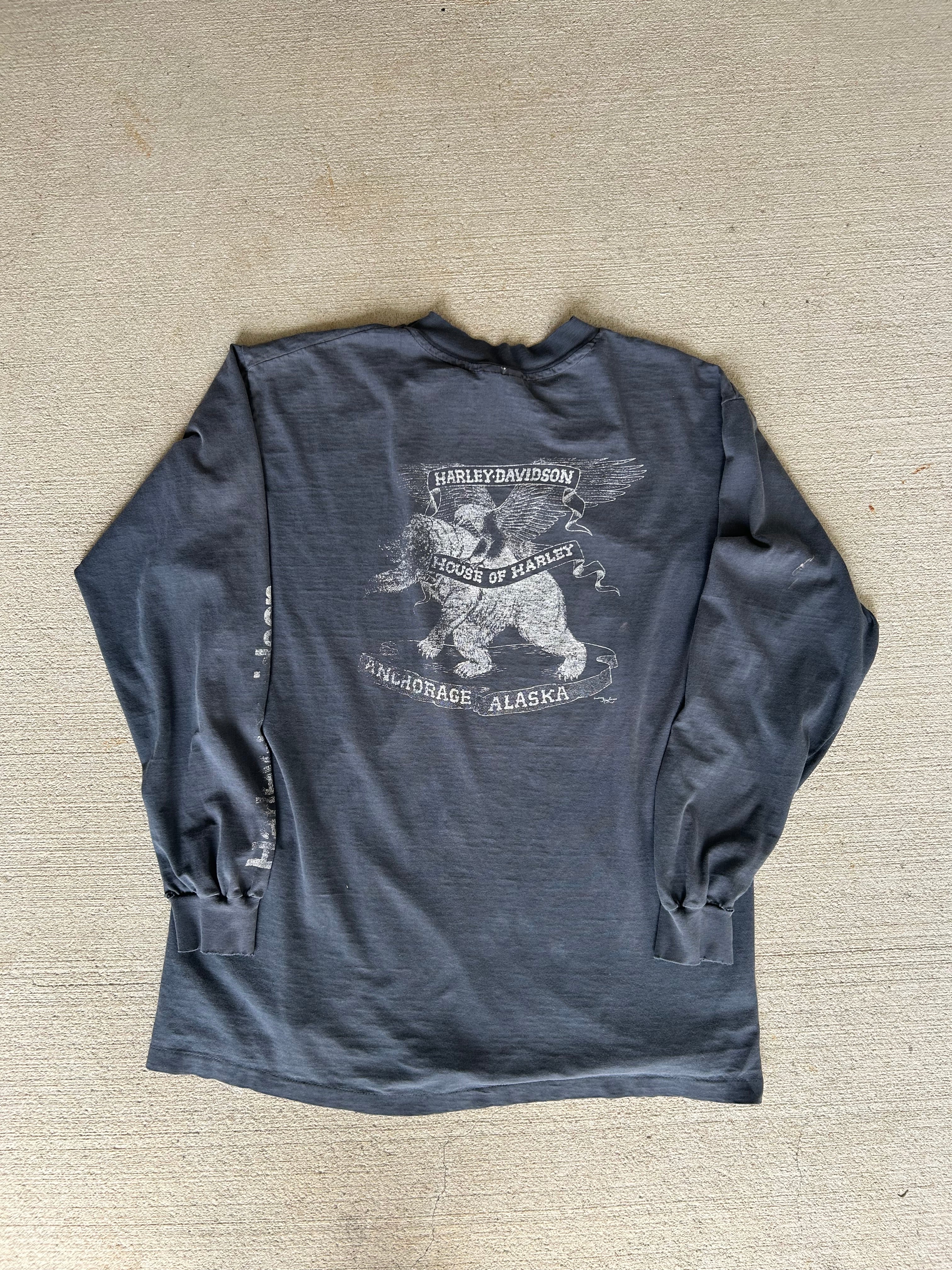 80’s Faded Harley Real Steel Longsleeve XL