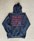 Vintage Old English Jesus Hoodie Large