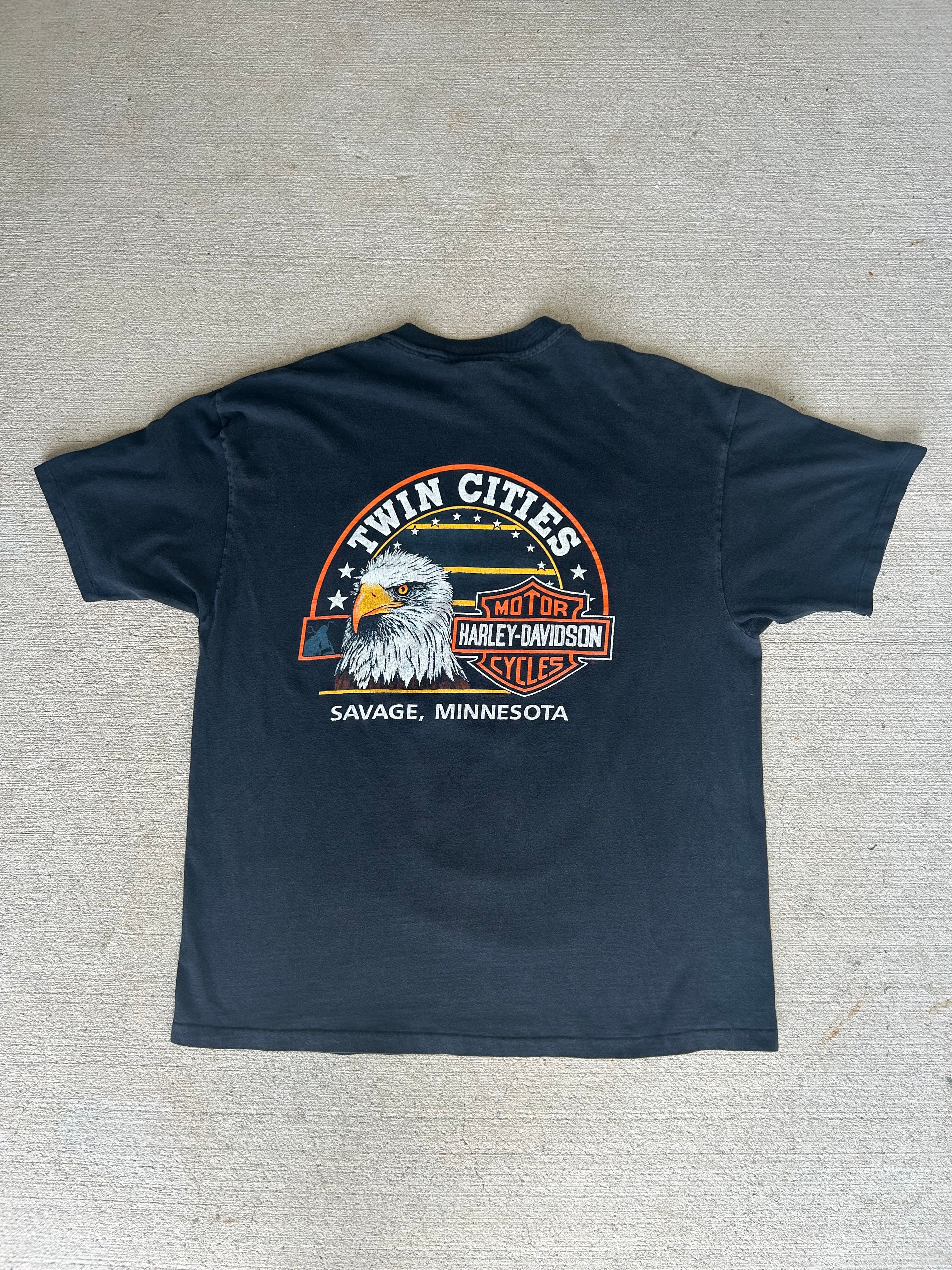 1993 Harley Davidson Rising Flames Tee XL