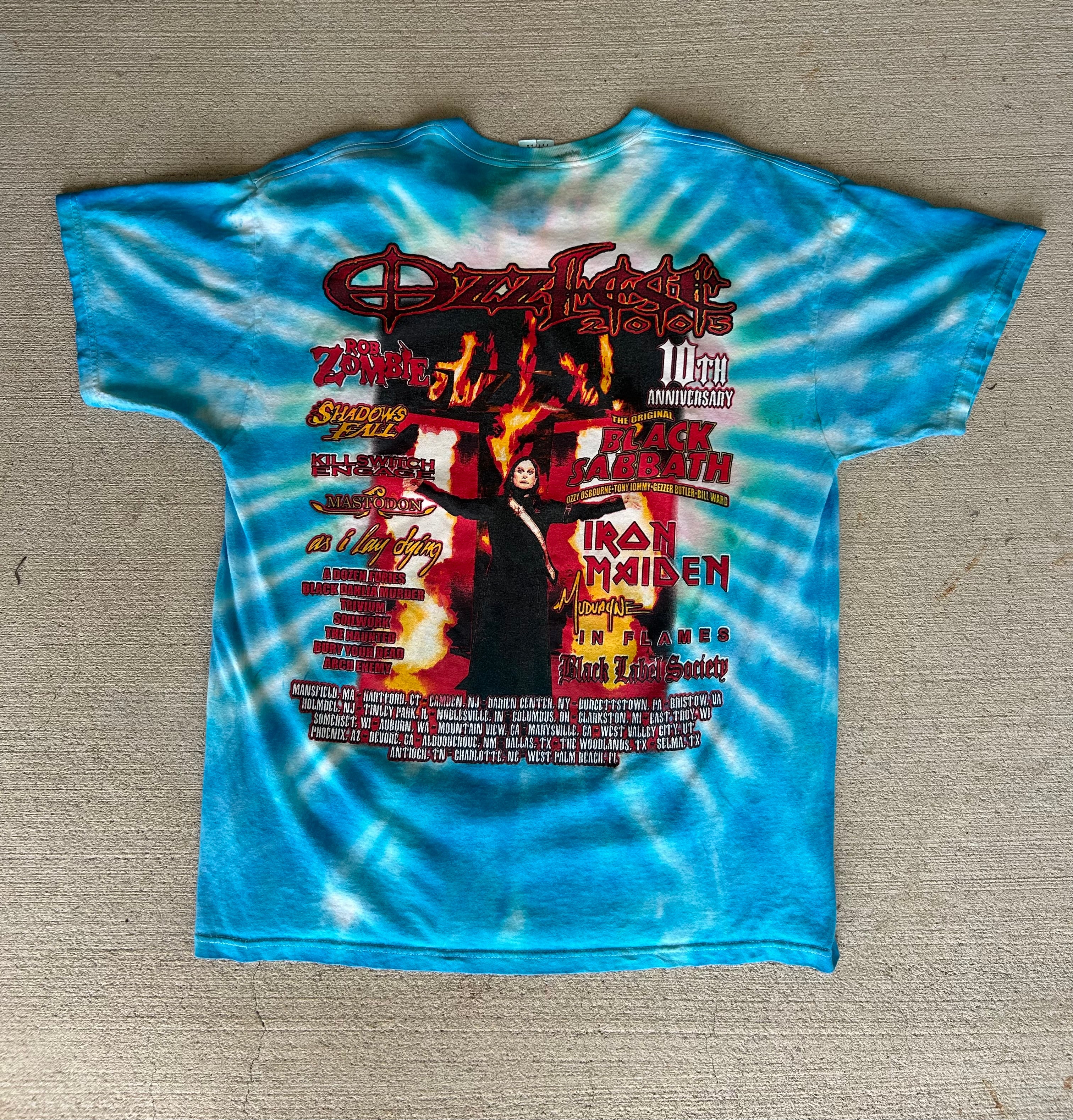 2005 Ozzfest Tie-dye Tee XL