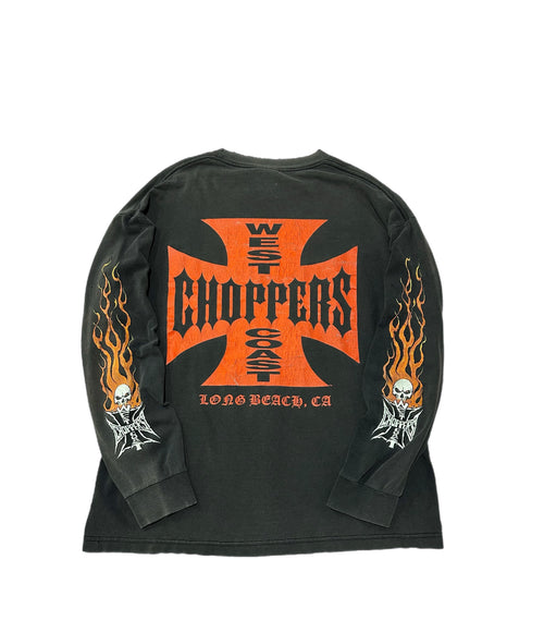 00’s Faded West Coast Choppers Flame Longsleeve